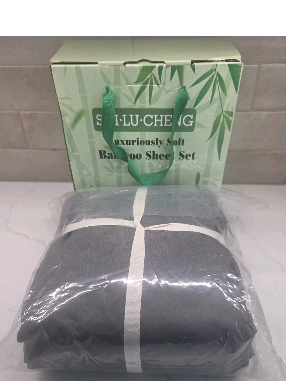 Shilucheng 5 Piece Bamboo Queen Sheets Set Dark Gray New In Box